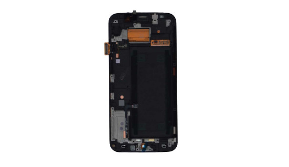 Матриця з тачскріном (модуль) Samsung Galaxy S6 Edge SM-G925F білий з рамкою