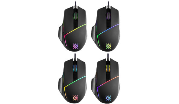 Мишка Defender Warfame GM-880L ігрова, 12800dpi., 8кн., RGB - 571706
