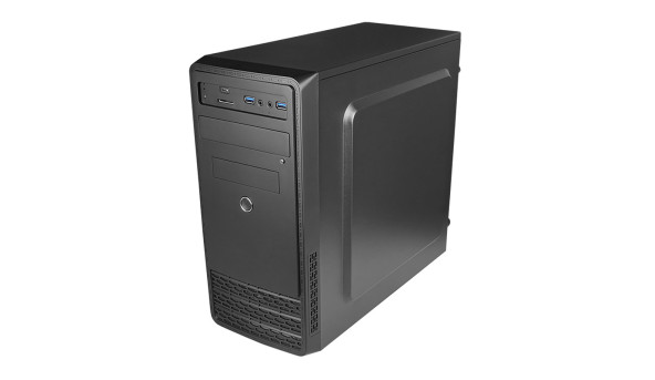 Корпус Chieftec UNI UB-03B-350GPB 350W 2xUSB3.0+1xType-C, SD Card reader, mATX, Black - 571814