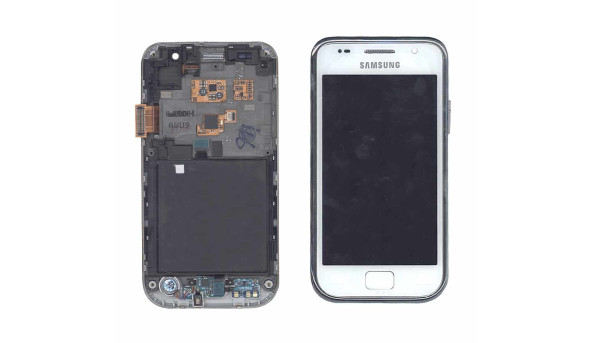 Матриця з тачскріном (модуль) для Samsung Galaxy S GT-I9000 білий з рамкою