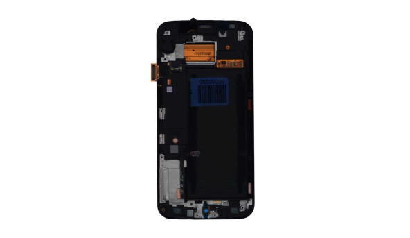 Матриця з тачскріном (модуль) для Samsung Galaxy S6 Edge SM-G925F чорний з рамкою