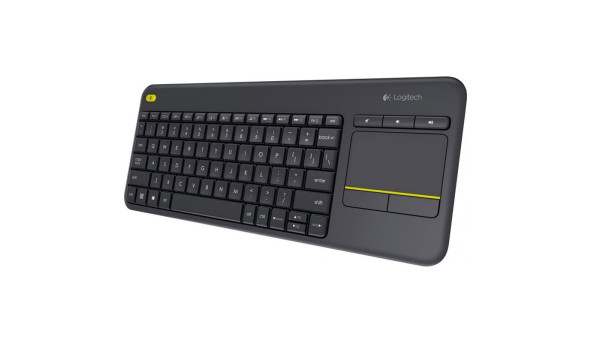 Клавіатура Logitech K400Plus, бездротова, чорна - 572219