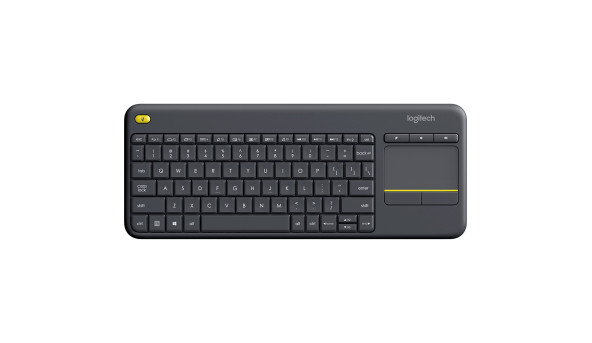 Клавіатура Logitech K400Plus, бездротова, чорна