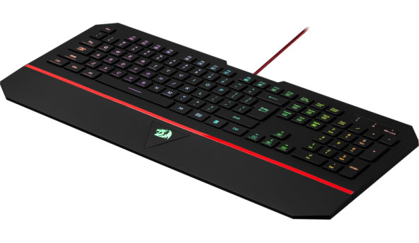Клавіатура Redragon Karura2, ігрова, RGB, підставка, UKR, USB - 572489