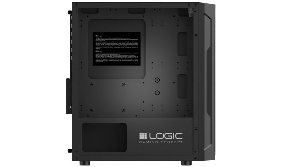 Корпус LogicConcept ARAMIS MESH+GLASS ARGB fans 3x120mm BLACK без БЖ mATX
