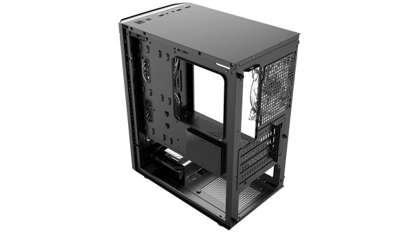 Корпус LogicConcept ARAMIS MESH+GLASS ARGB fans 3x120mm BLACK без БЖ mATX - 572514