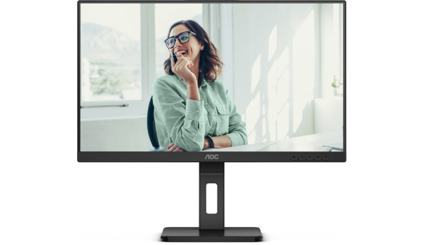 TFT 23.8" AOC 24P3CV, IPS, 75Hz, HDMI, DP,  USB-С, RJ-45, USB-hub, HAS, Pivot, колонки, чорний