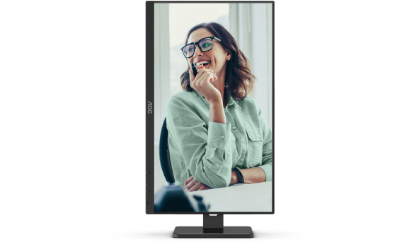 TFT 23.8" AOC 24P3CV, IPS, 75Hz, HDMI, DP,  USB-С, RJ-45, USB-hub, HAS, Pivot, колонки, чорний - 572697