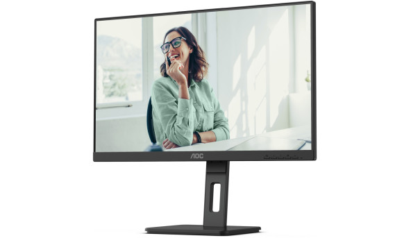 TFT 23.8" AOC 24P3CV, IPS, 75Hz, HDMI, DP,  USB-С, RJ-45, USB-hub, HAS, Pivot, колонки, чорний - 572697
