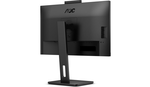 TFT 23.8" AOC 24P3CW, IPS, 75Hz, HDMI, DP, USB-С, RJ-45, USB-hub, webcam, HAS, Pivot, кол, чорний - 572700