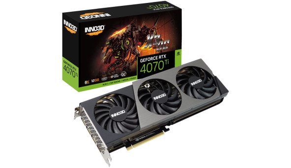 GeForce RTX4070 Ti Inno3D X3 OC, 12GB GDDR6X, 192bit, PCI Express - 572921