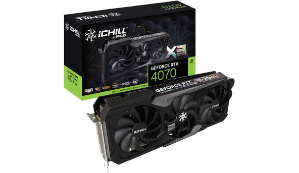 GeForce RTX4070 Inno3D iChill X3 , 12GB GDDR6X, 192bit, PCI Express