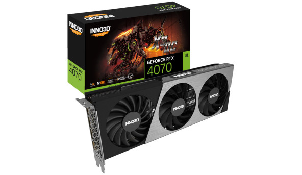 GeForce RTX4070 Inno3D X3 OC, 12GB GDDR6X, 192bit, PCI Express - 573005