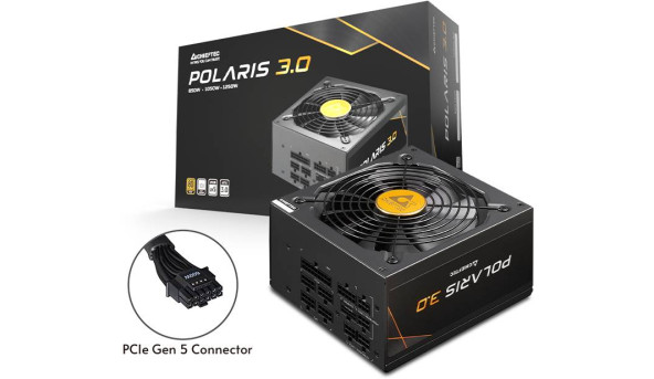 БЖ 850W Chieftec POLARIS 3.0 PPS-850FC-A3, 135 mm, 80+ GOLD, Cable management, retail