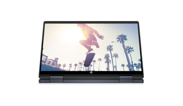 HP Pavilion x360 14-ek1004ua 14" FHD IPS Ts/i7-1355U (5.0)/16Gb/SSD1Tb/Intel Iris X/Підсв/DOS/Синій - 573150