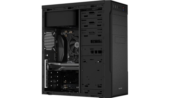 Корпус LogicConcept L1 USB 3.0x2+2.0x1 BLACK без БЖ ATX - 573257