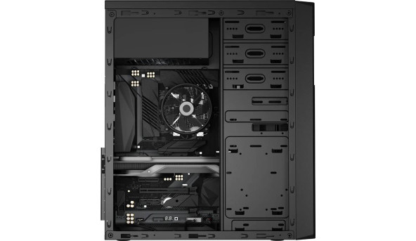 Корпус LogicConcept L2 USB 3.0x2+2.0x1 BLACK без БЖ ATX - 573260