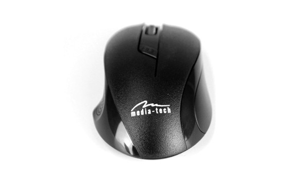 Мишка Media-Tech Trico, бездротова, 3 кн.,2400dpi, чорна - 573263