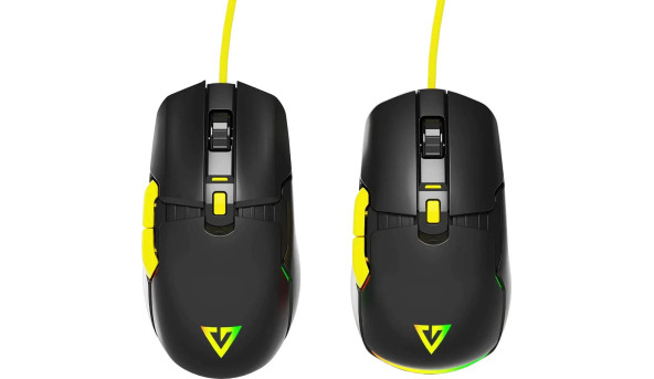 Мишка Modecom Jager Volcano, ігрова, 12400dpi., 7кн.,RGB, Hot-Swap, custom., чорна - 573306