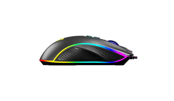 Мишка Modecom Veles Volcano, ігрова, 12800dpi., 8кн.,RGB, чорна - 573309
