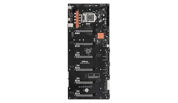 ASRock H510 Pro BTC+/REF (1200/H510, DDR4, 6xPCIex16, HDMI, 1xSATAІІІ, M.2, GLan, 501мм*224мм)