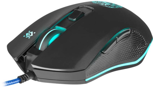 Мишка Defender Sleipnir GM-927 ігрова, (+килимок) 12800dpi., 6кн.,чорна - 573416