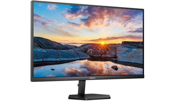 TFT 27" Philips 27E1N3300A, IPS, 75Гц, 1мс, HDMI, USB-C, USB-hub, колонки, чорний - 573503
