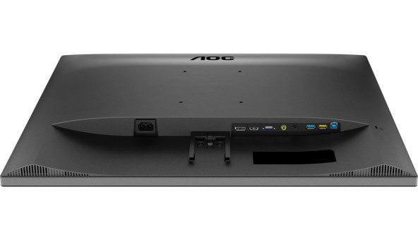 TFT 27" AOC 27E3UM, VA, 75Гц, D-Sub, HDMI, DP, USB-hub, колонки, чорний - 573506