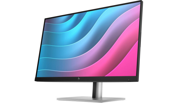 TFT 23.8" HP E24 G5, FHD, IPS, 75 Hz, HDMI, DP, USB-hub, HAS, Pivot, чорний зі срібним - 573517