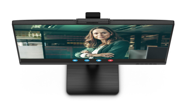TFT 27" AOC Q27P3QW, QHD, IPS, 75Hz, 2xHDMI, DP, USB-hub, webcam, HAS, Pivot, колонки, чорний - 573585