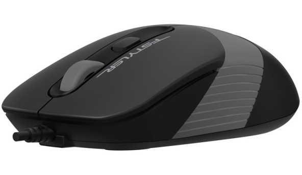 Мишка A4-Tech Fstyler FM10S, 4 кн., 1600 dpi, безшумна, USB, чорно-сіра - 573918