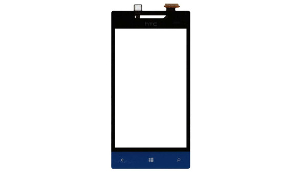 Тачскрін для смартфона HTC Windows Phone 8S (A620e) чорне з синім