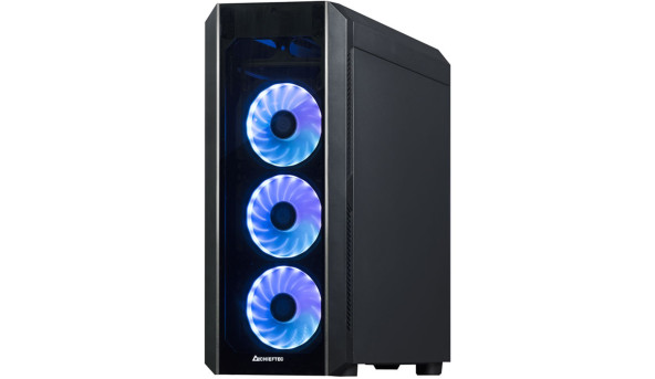 Корпус Chieftec SCORPION III GL-03B-OP 4x120mm A-RGB, ATX, без БЖ, Black - 574135
