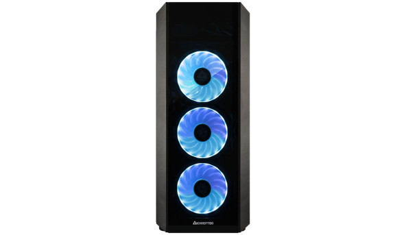 Корпус Chieftec SCORPION III GL-03B-OP 4x120mm A-RGB, ATX, без БЖ, Black - 574135