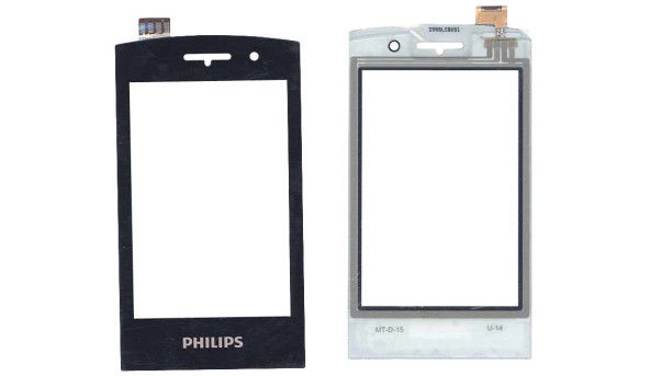 Тачскрін (Сенсорне скло) для смартфона Philips Xenium W727 чорний