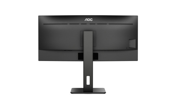 TFT 34" AOC CU34P2C, WQHD, VA, 100Гц, вигнутий, DP, HDMI, USB-C, USB, колонки, чорний - 574444