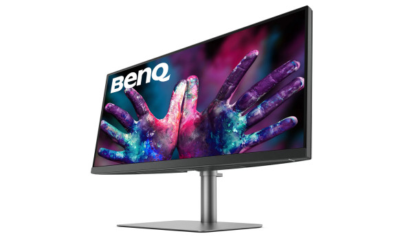 TFT 34" BenQ PD3420Q, IPS, WQHD, 2 x HDMI, DP, USB-C, USB-hub, HAS, колонки, темно-сірий - 574469