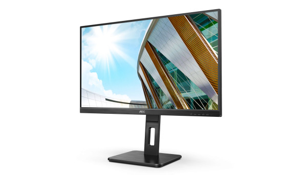 TFT 27" AOC Q27P2CA, IPS, QHD, HDMI, DP, USB-C, USB-hub, HAS, колонки, чорний - 574474