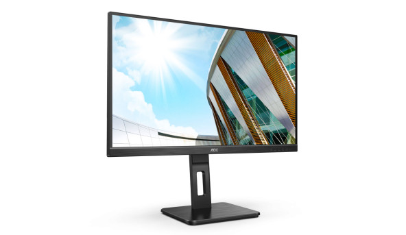 TFT 27" AOC Q27P2CA, IPS, QHD, HDMI, DP, USB-C, USB-hub, HAS, колонки, чорний - 574474