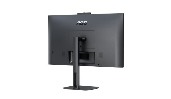 TFT 27" AOC Q27V5CW/BK, QHD, IPS, 75Гц, 1 мс, HDMI, DP, USB-C, USB-hub, HAS, Pivot, webcam, колонки - 574514