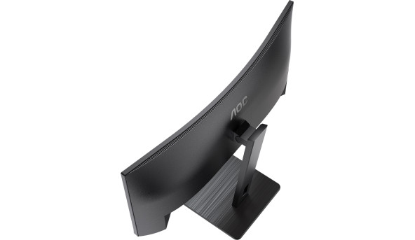 TFT 34" AOC CU34P3CV, WQHD,VA, 100Hz, вигнутий, HDMI, DP, USB-С, RJ-45, USB-hub, HAS, кол, чорний - 574524
