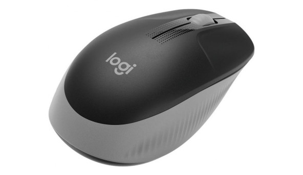 Мишка Logitech M190 бездротова, Full size, Mid Grey - 574765