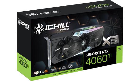 GeForce RTX4060 Ti Inno3D iChill X3, 8GB GDDR6, 128bit, PCI Express 4.0 X8