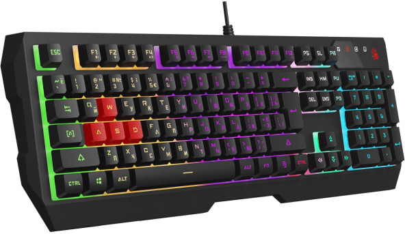 Клавіатура ігрова механічна A4-Tech B140N Bloody, USB чорна - 575238