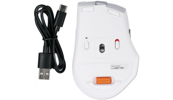 Мишка A4-Tech Fstyler FB35CS, бездротова, 6 кн., 2400 dpi, безшумна, BT+RF (Combo), біла - 575284