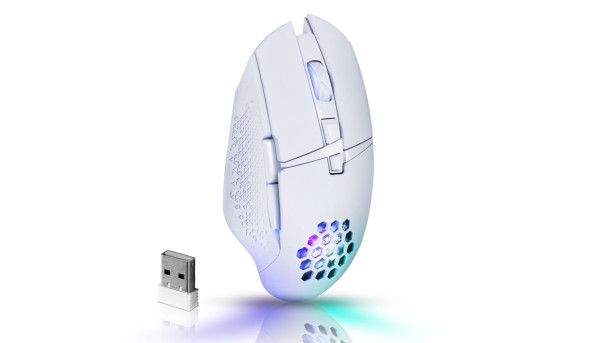 Мишка Defender Glory GM-514, ігрова, бездротова 3200dpi., 6кн., LED біла - 575402
