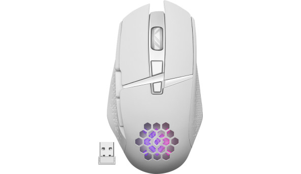 Мишка Defender Glory GM-514, ігрова, бездротова 3200dpi., 6кн., LED біла