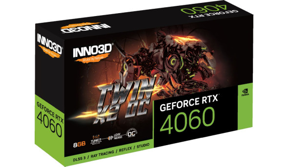 GeForce RTX4060 Inno3D TWIN X2, 8GB GDDR6, 128bit, PCI Express 4.0 X8 - 575418