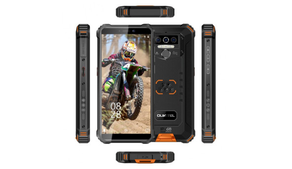 Смартфон Oukitel WP5 Pro 5.5" HD+ /4GB/64GB/ MTK6762D / 8000mAh / IP68 / 13+5Мп / Orange - 575421