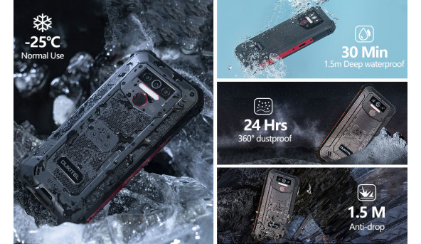 Смартфон Oukitel WP5 Pro 5.5" HD+ /4GB/64GB/ MTK6762D / 8000mAh / IP68 / 13+5Мп / Orange - 575421